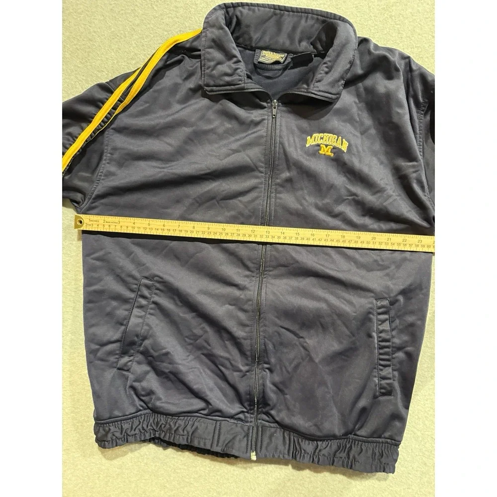 VTG Steve & Barrys Mens Size XL Blue University of Michigan Track Jacket
